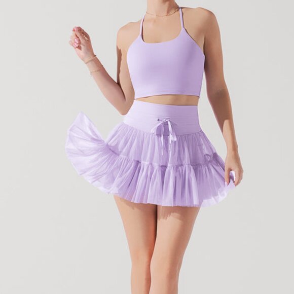 New Popflex Pirouette Skort Digital Lavender Viral Taylor Swift Skirt M Medium - Picture 3 of 11